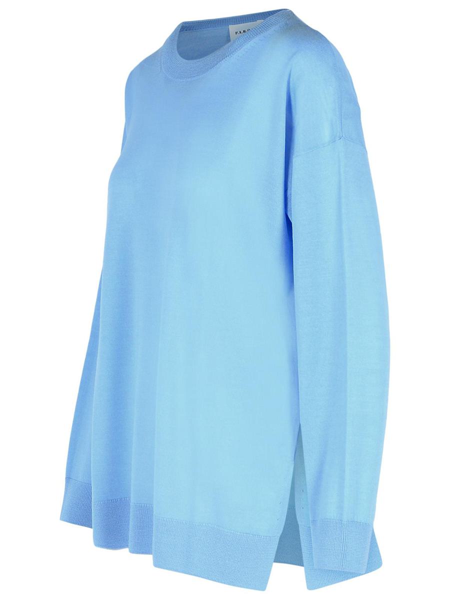 P.A.R.O.S.H. 'Over' Sweater In Light Blue Wool Blend