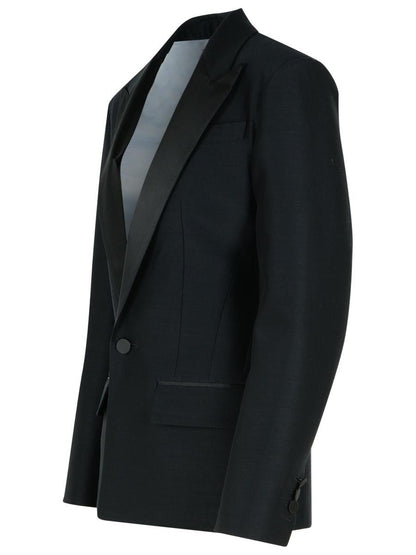 DSQUARED2 'Dan' Black Virgin Wool Blend Blazer