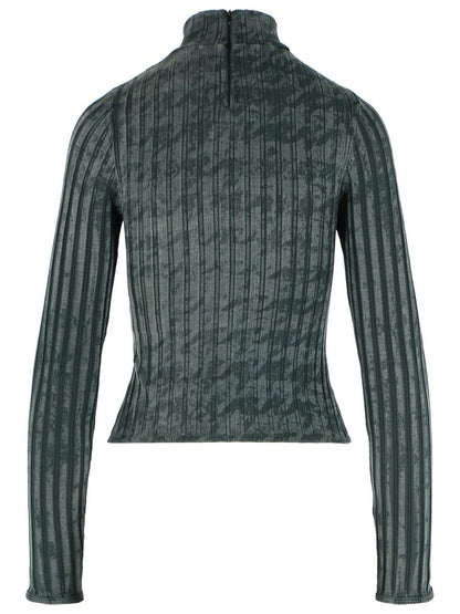 Diesel Grey Cotton Blend Sweater