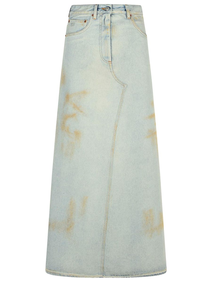 Mm6 Maison Margiela Blue Denim Skirt