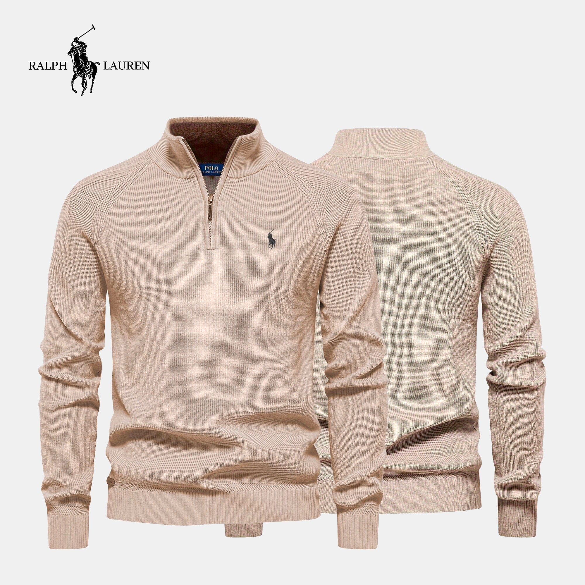 Heren R&L™ Trui met Ritskraag (Uitverkoop)
