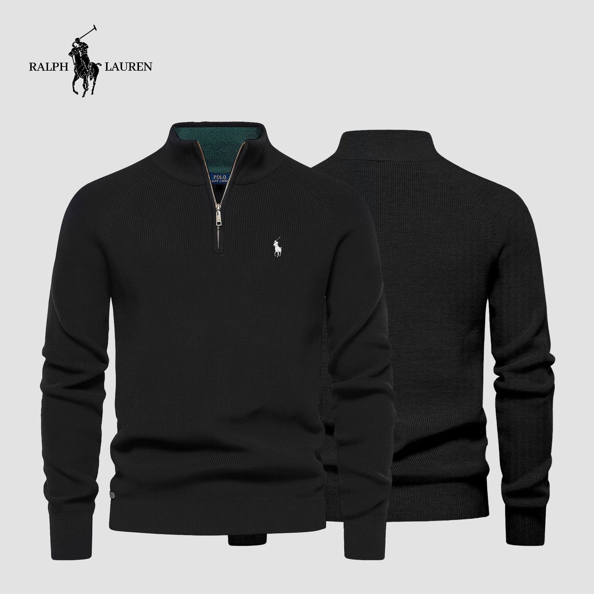 Heren R&L™ Trui met Ritskraag (Uitverkoop)
