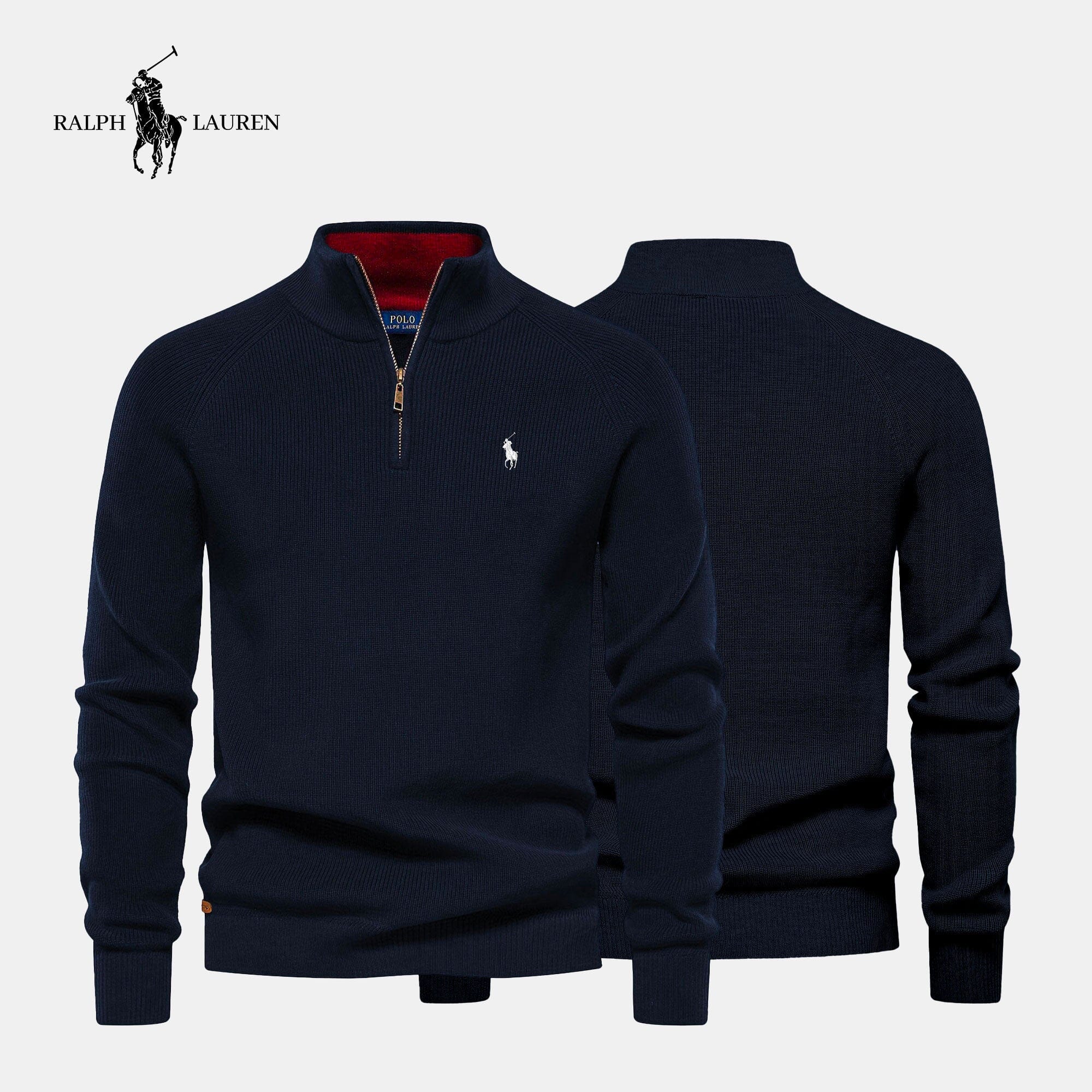 Heren R&L™ Trui met Ritskraag (Uitverkoop)