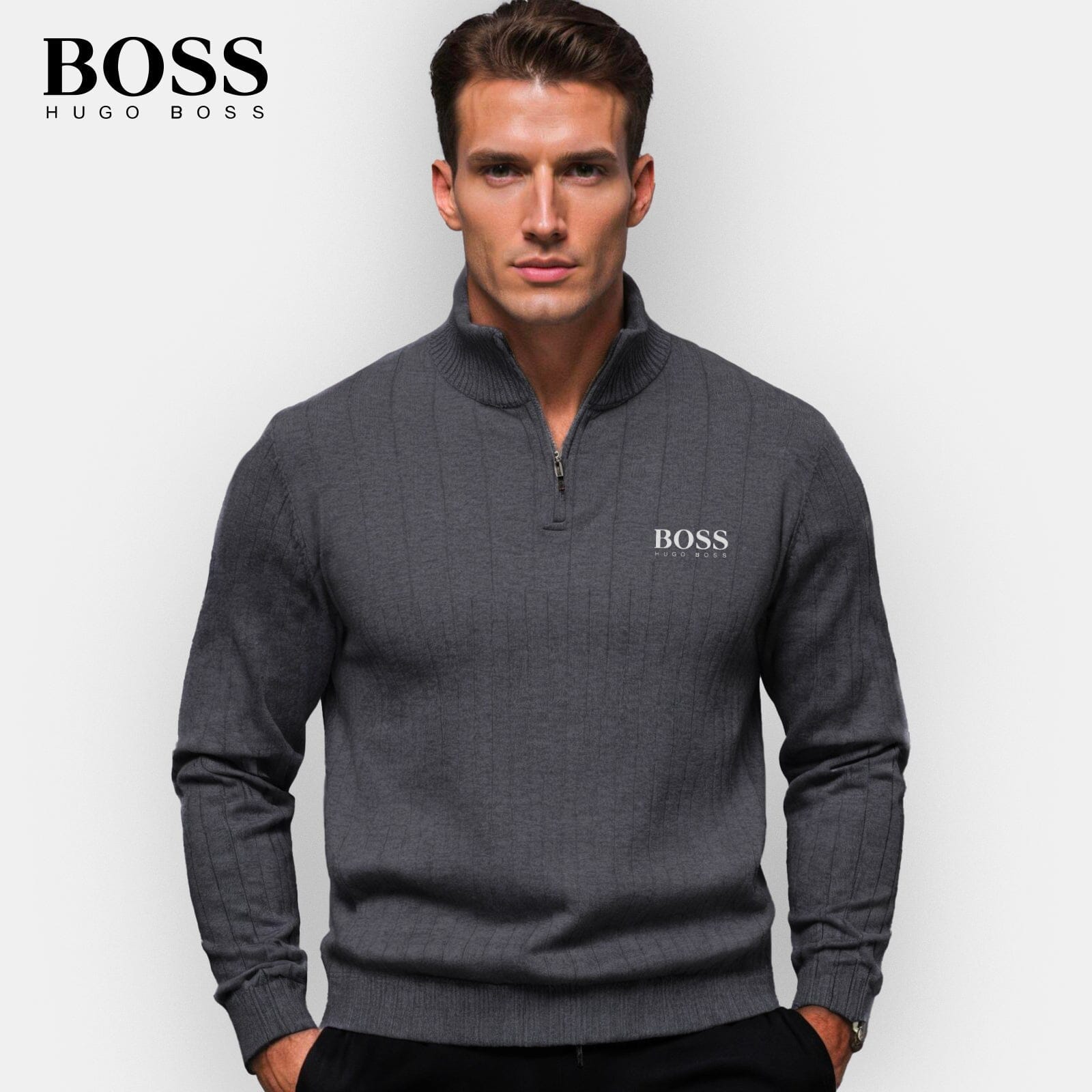Heren Zip-Up Trui (Uitverkoop)