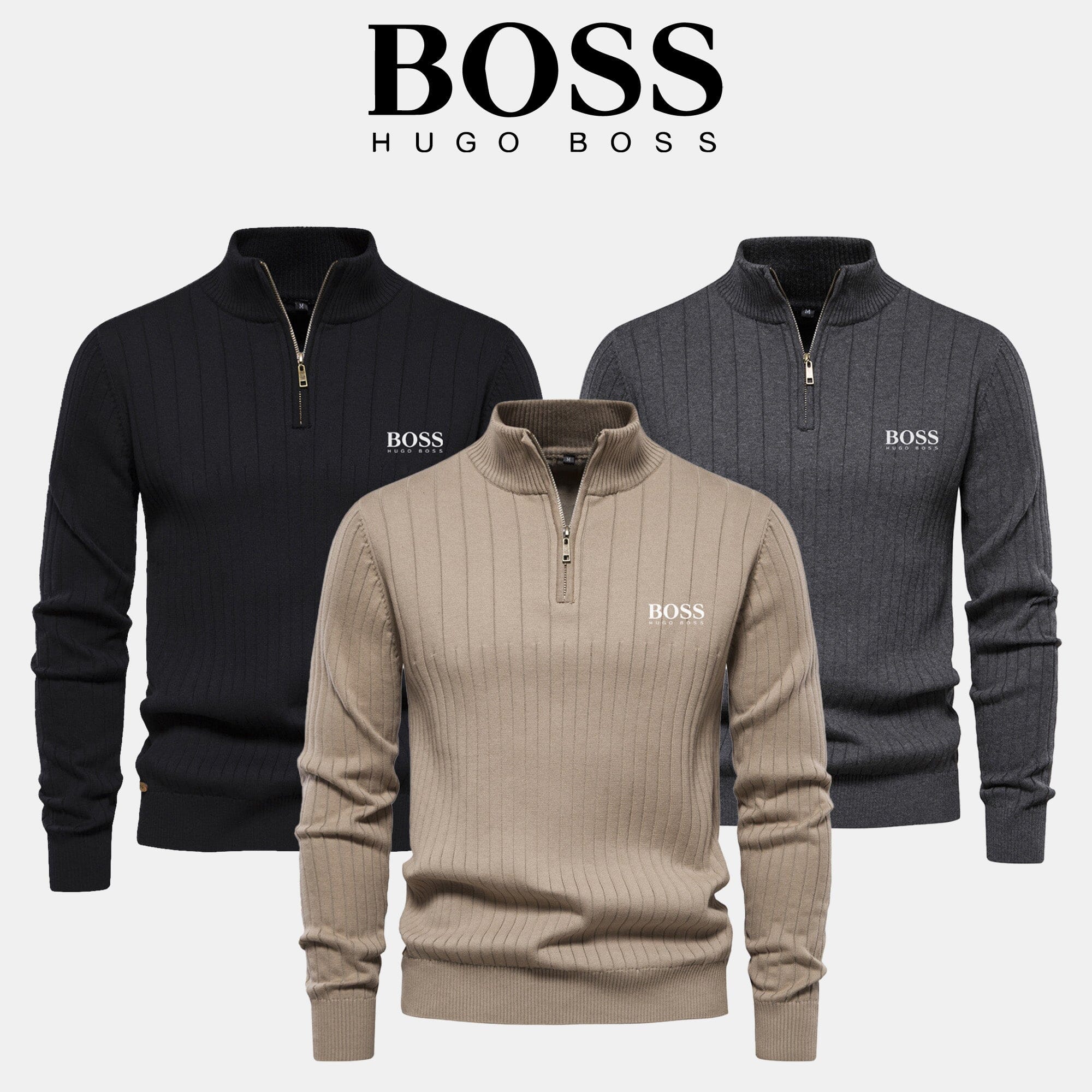 Heren Zip-Up Trui (Uitverkoop)
